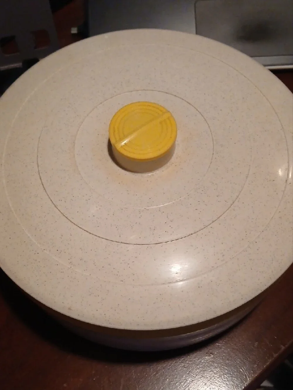Yellow Plastic Food Storage Bowl with Lid - Home Kitchen